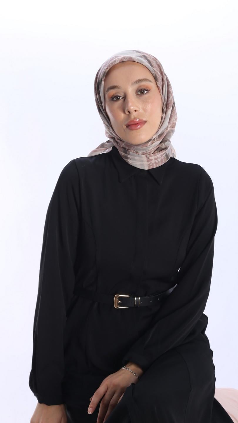 AMORA DESEN EŞARP PEMBE-4