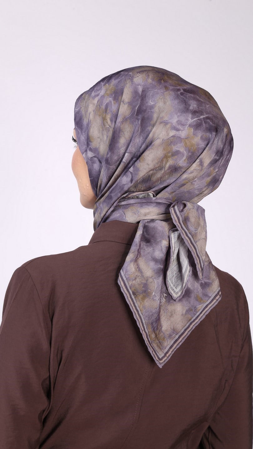 ARVELA DESEN EŞARP LİLA