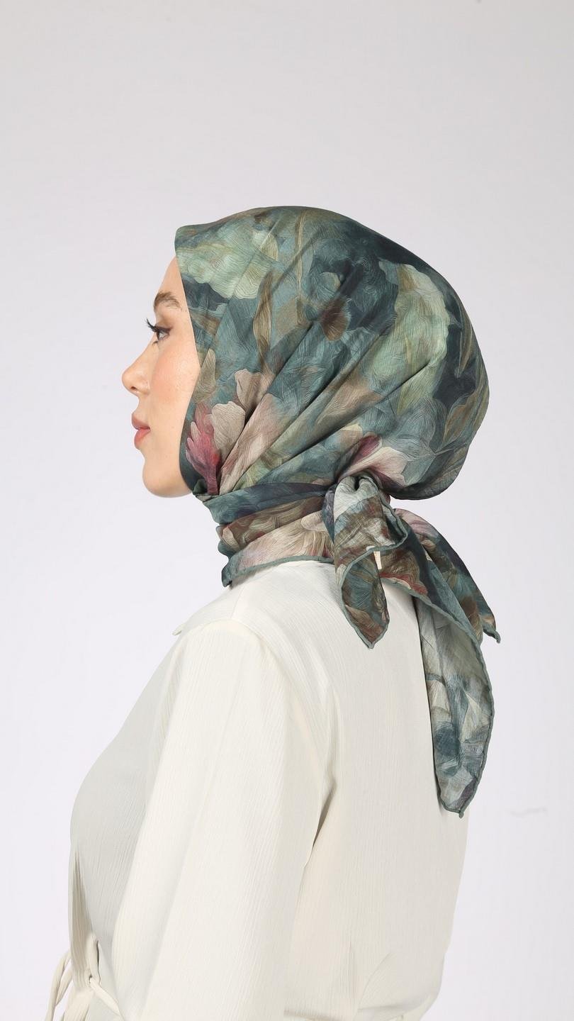 BLOOM DESEN EŞARP MİNT YEŞİL