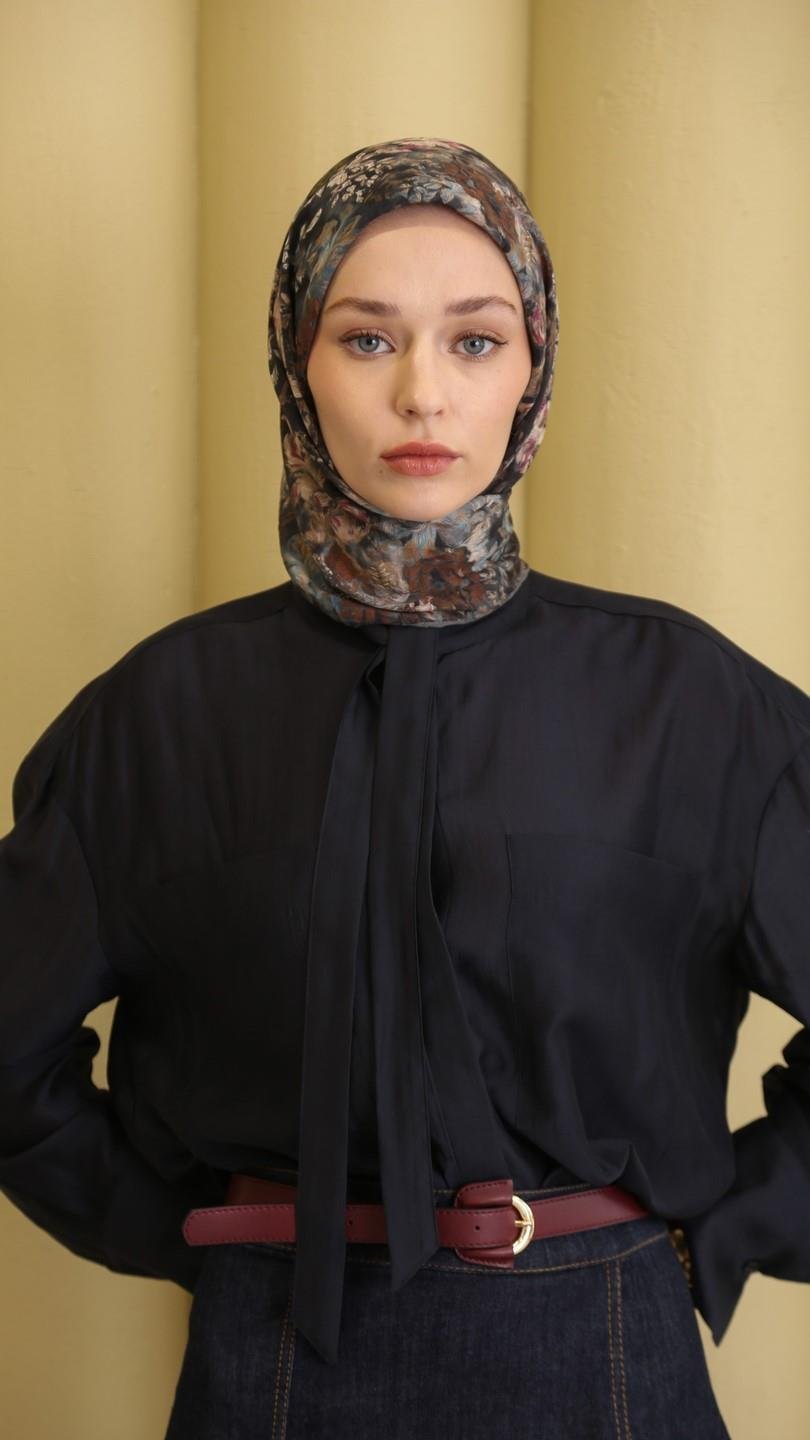 CARMELA DESEN EŞARP ANTRASİT