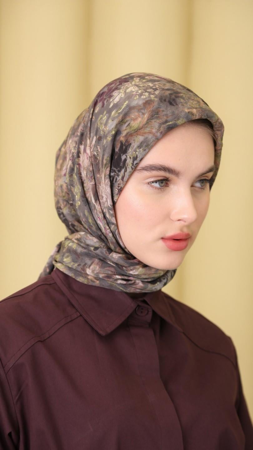 CARMELA DESEN EŞARP GRİ