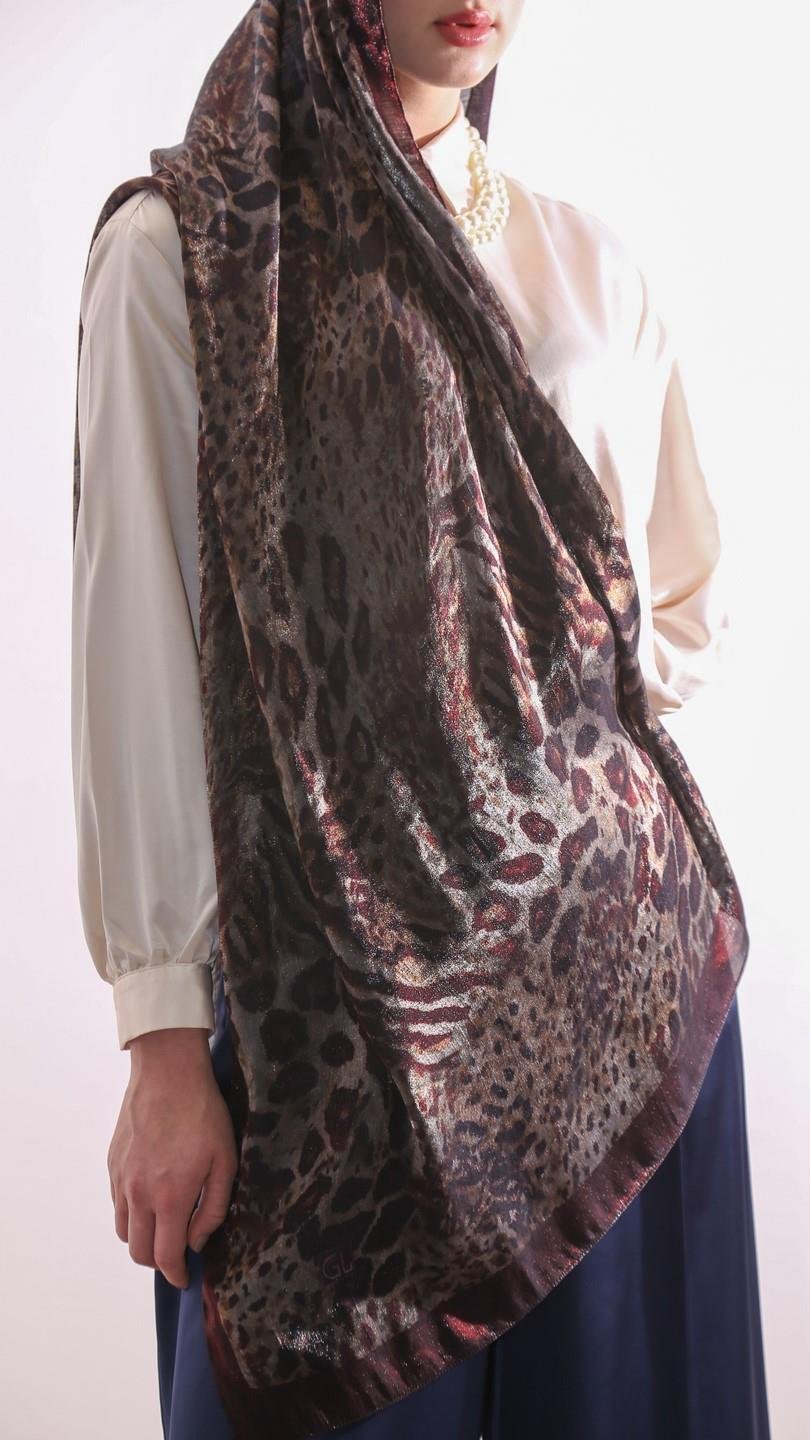 DARK LEOPARD ŞAL BORDO