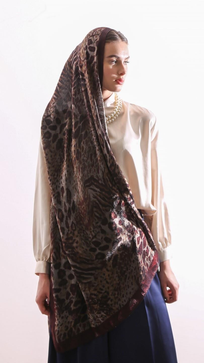DARK LEOPARD ŞAL BORDO