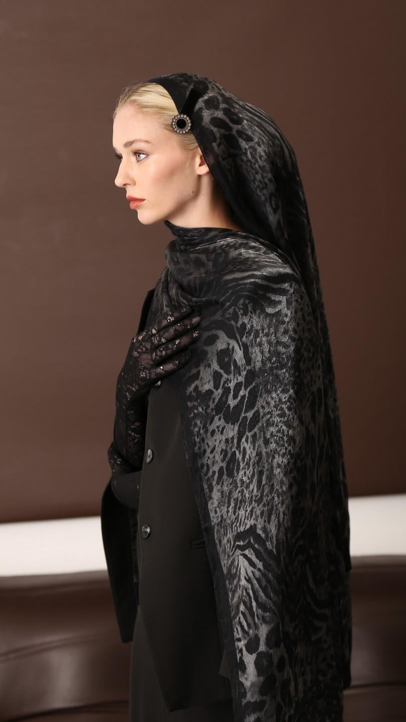 DARK LEOPARD ŞAL SİYAH