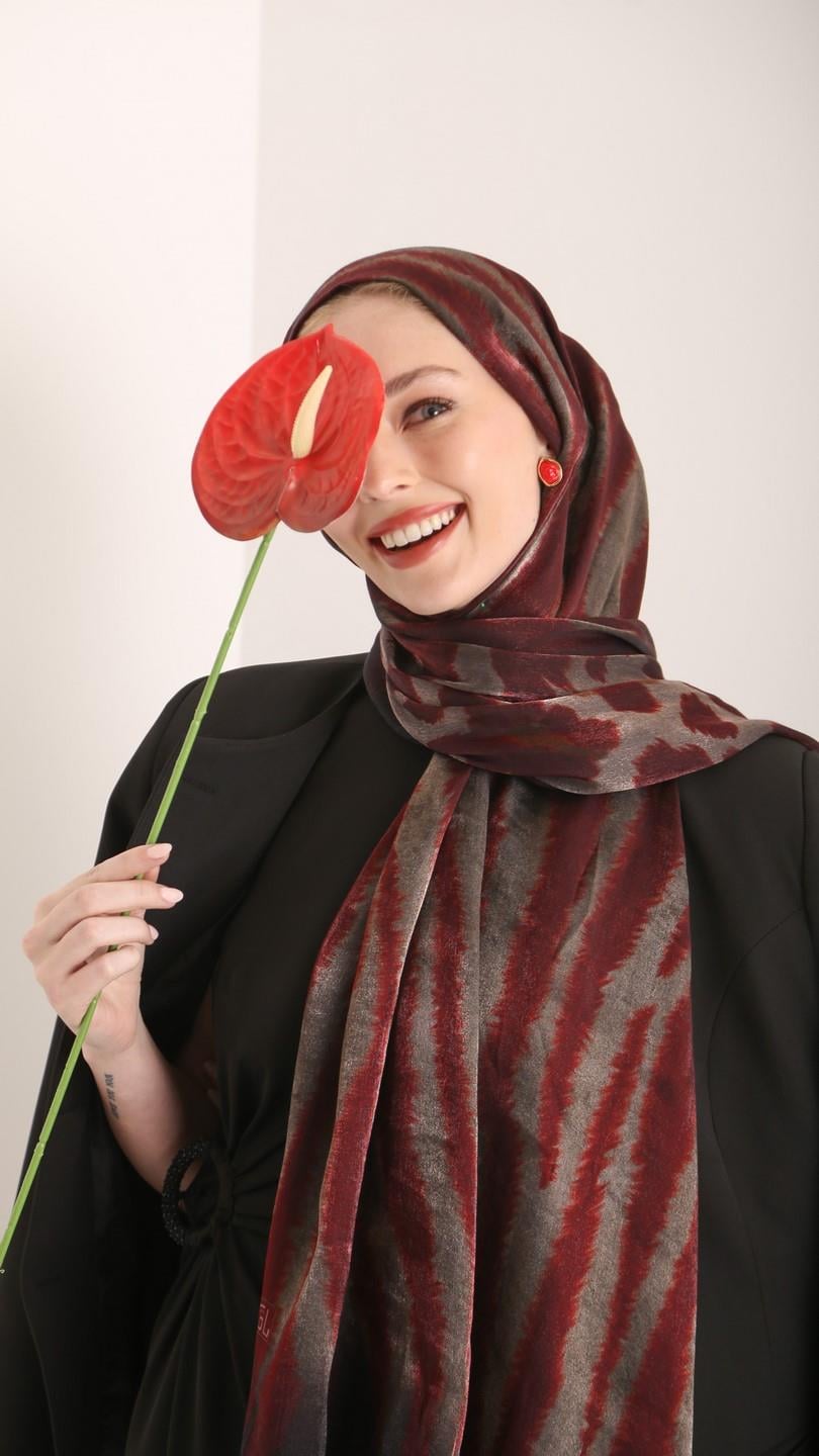 DARL GLOW ŞAL BORDO