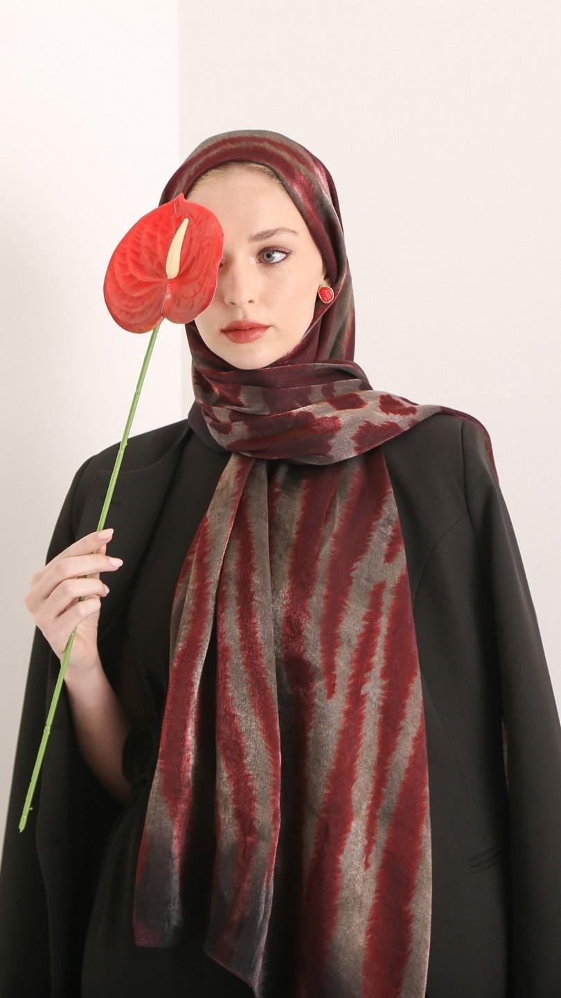 DARL GLOW ŞAL BORDO