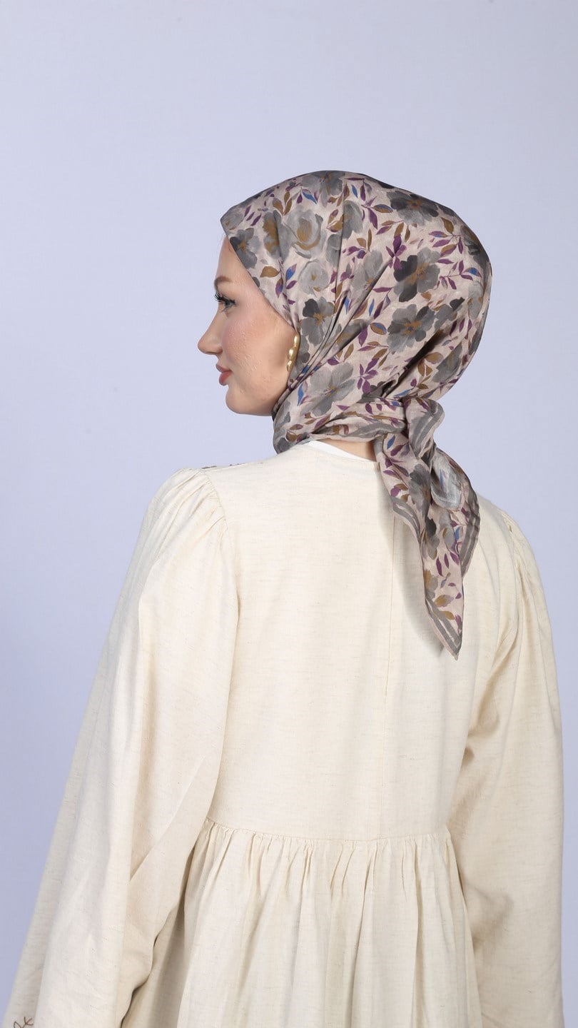 DUSTY ROSE DESEN EŞARP GRİ