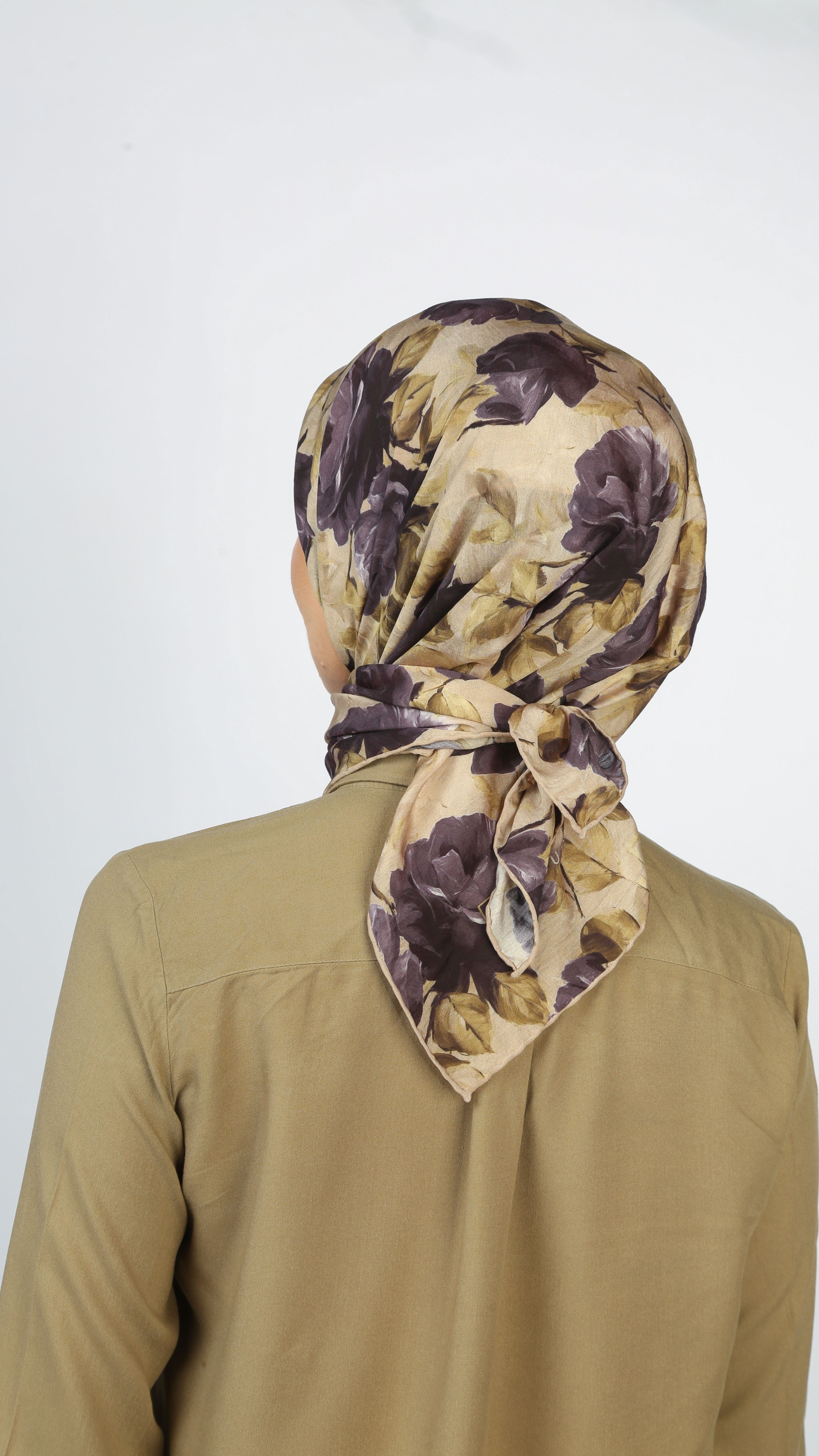 EARTHY FLORAL EŞARP YEŞİL