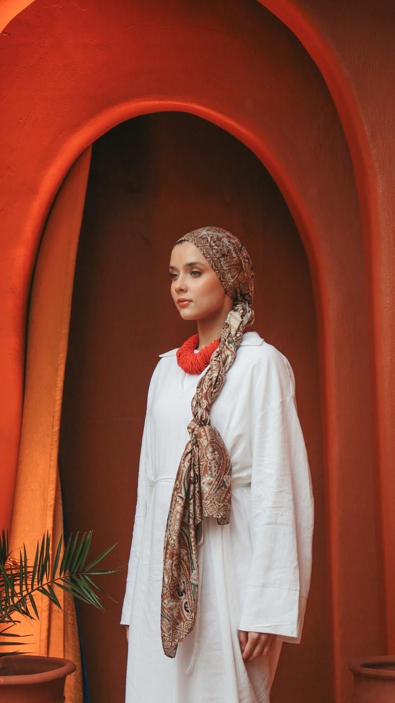 ELARİS DESEN ŞAL-CAMEL