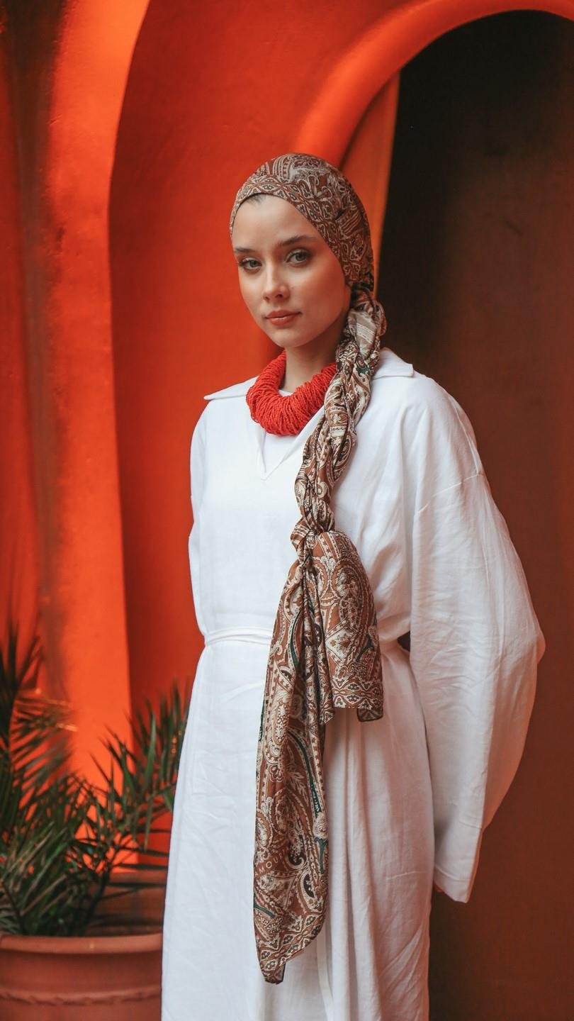 ELARİS DESEN ŞAL-CAMEL