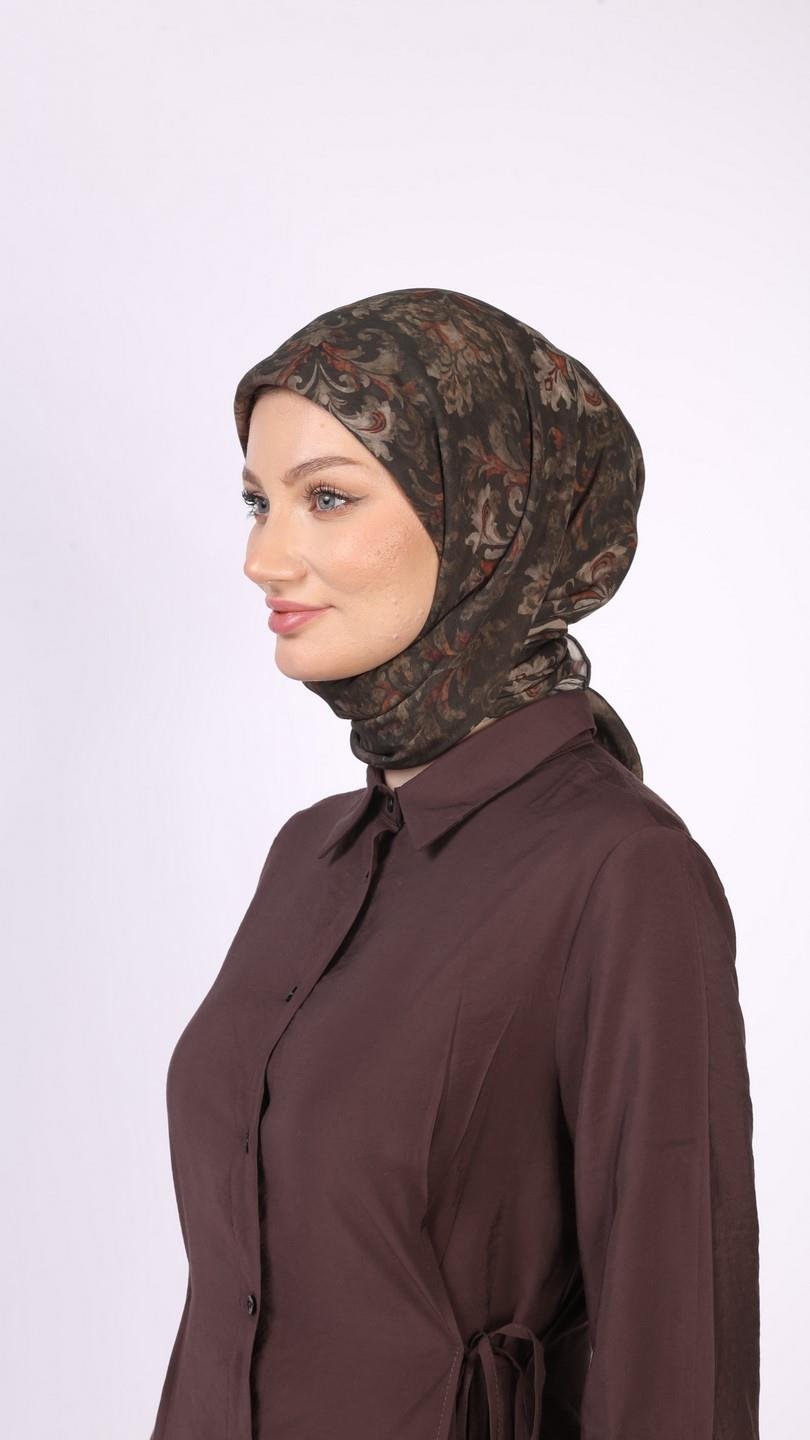 ELEGANT DESEN EŞARP HAKİ YEŞİL
