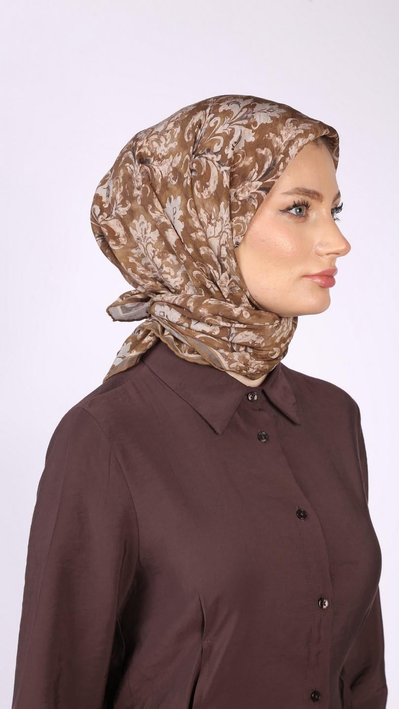 ELEGANT DESEN EŞARP SARI