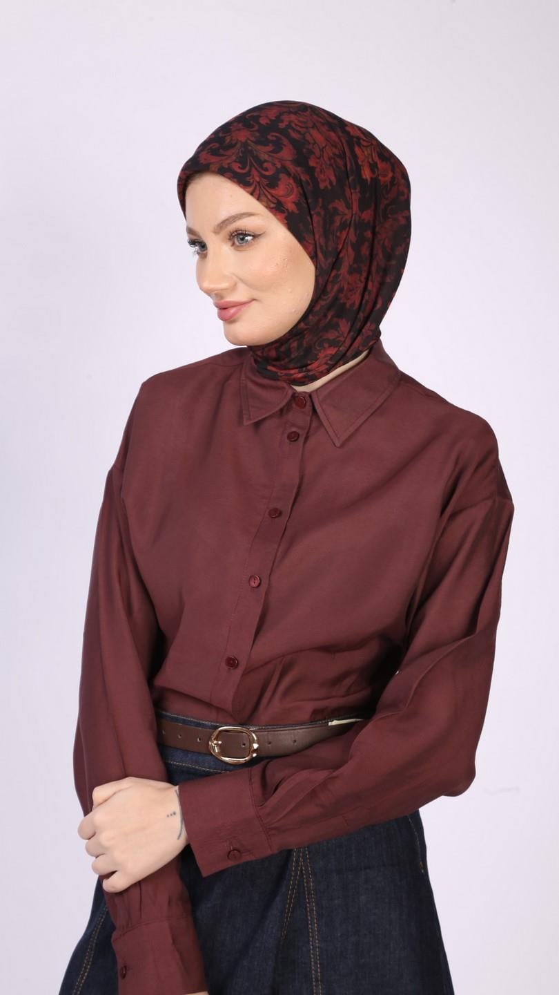 ELEGANT DESEN EŞARP SİYAH