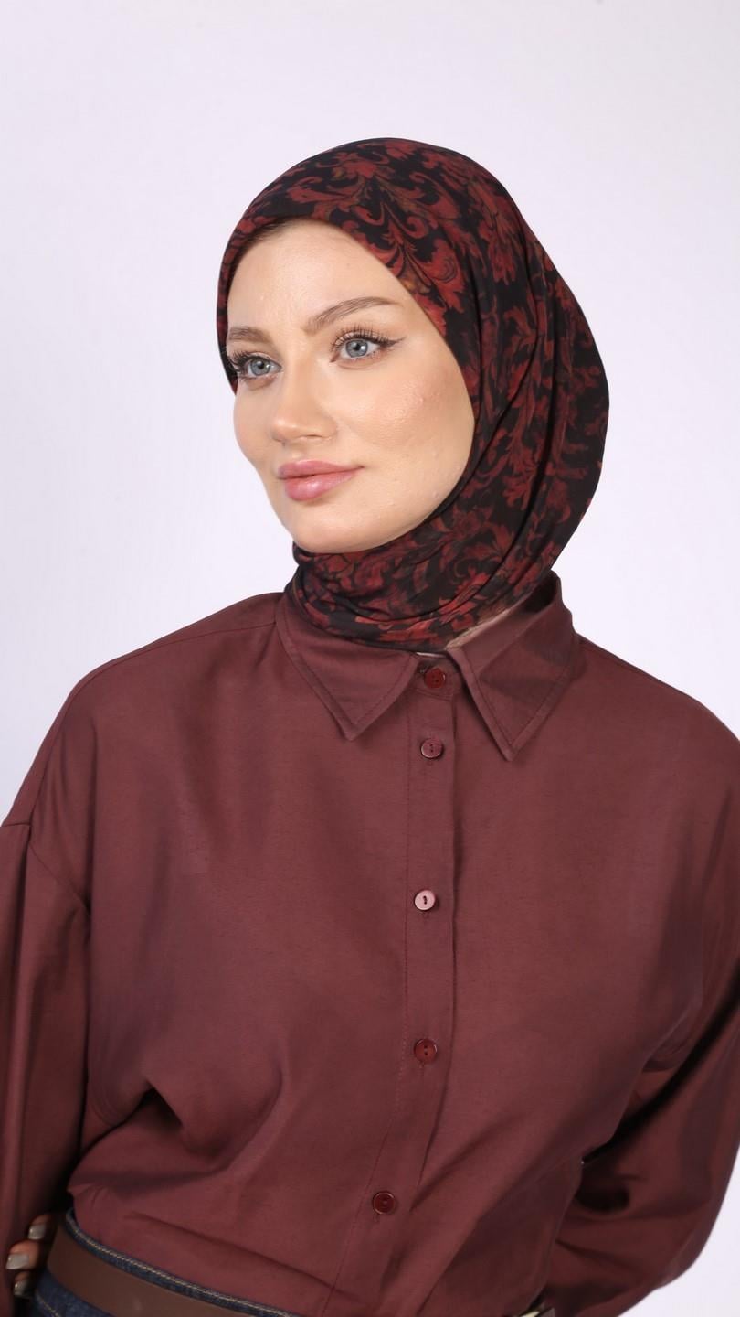 ELEGANT DESEN EŞARP SİYAH