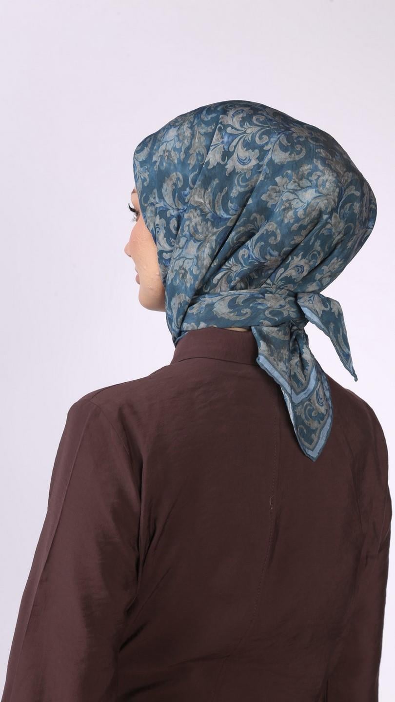 ELEGANT DESEN EŞARP TURKUAZ