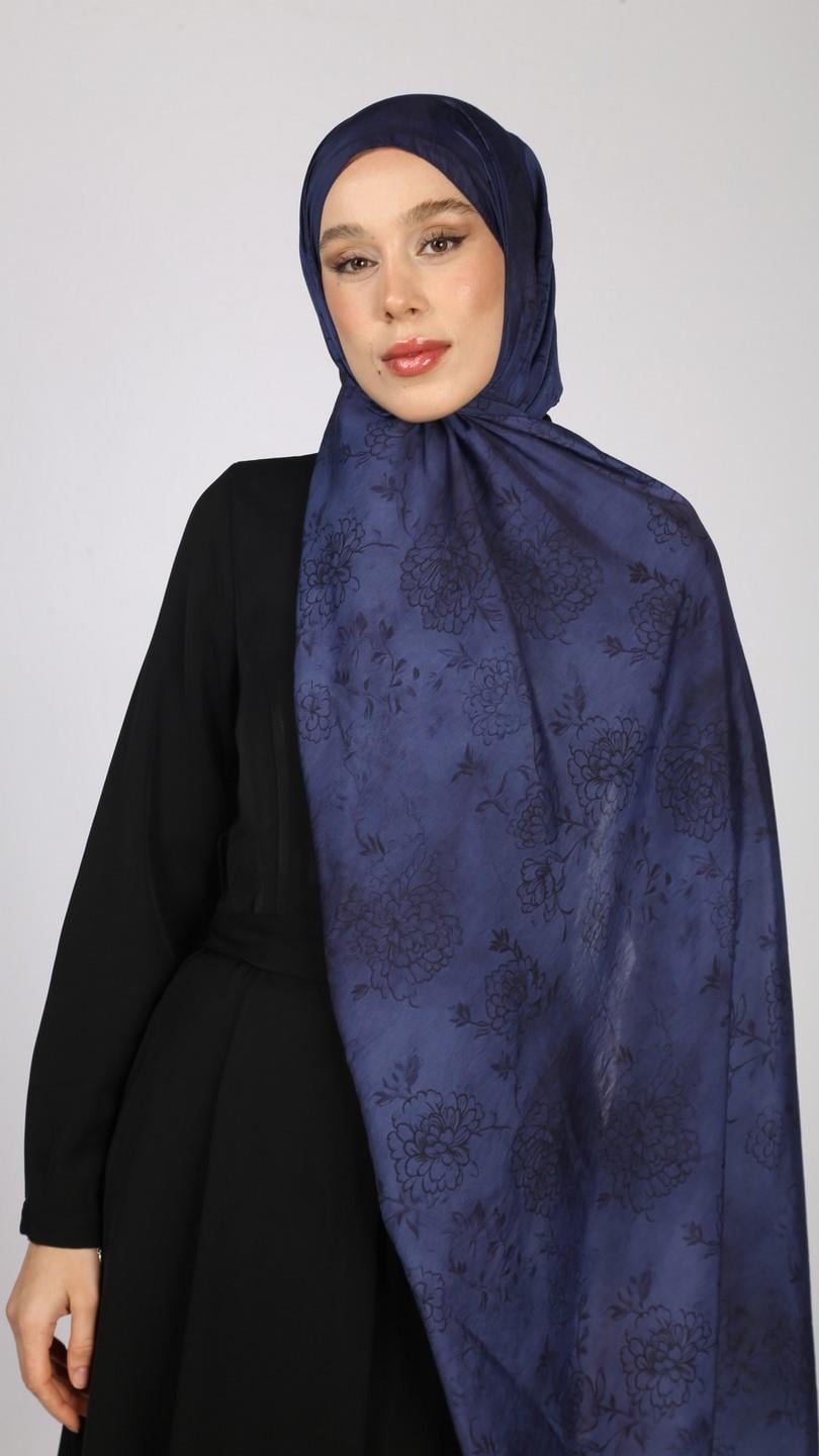 ELENA DESEN ŞAL CANLI MAVİ