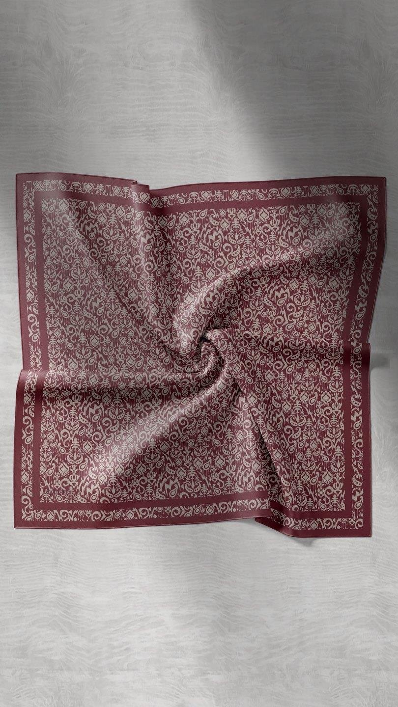 ELOURA DESEN EŞARP BORDO-8