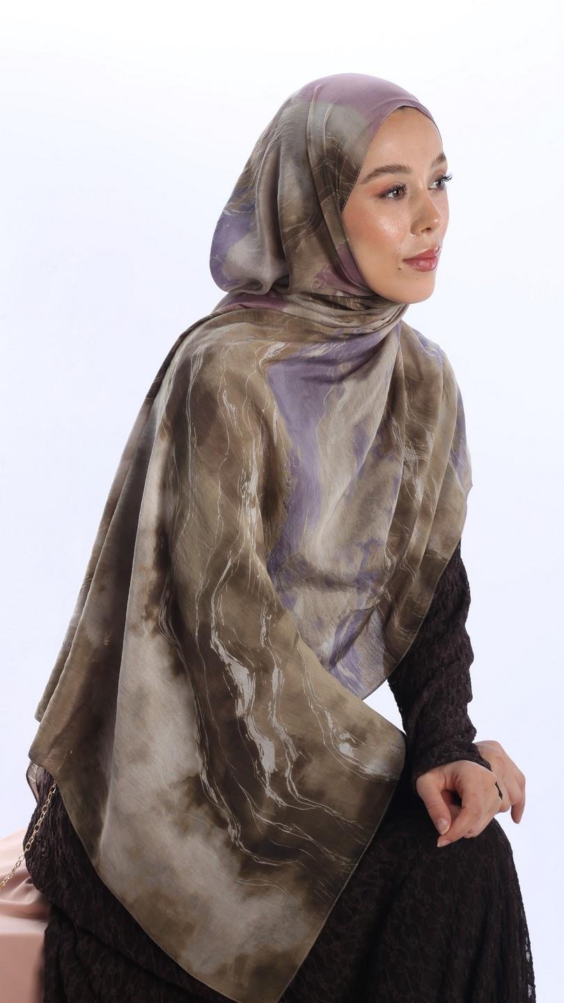 ELYSİA DESEN ŞAL LİLA-6