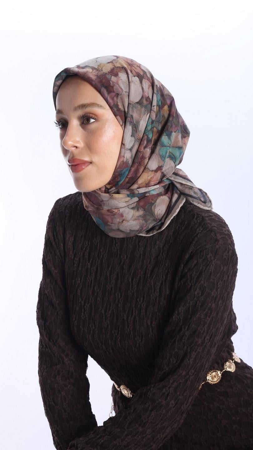 FİORA DESEN EŞARP PEMBE-5