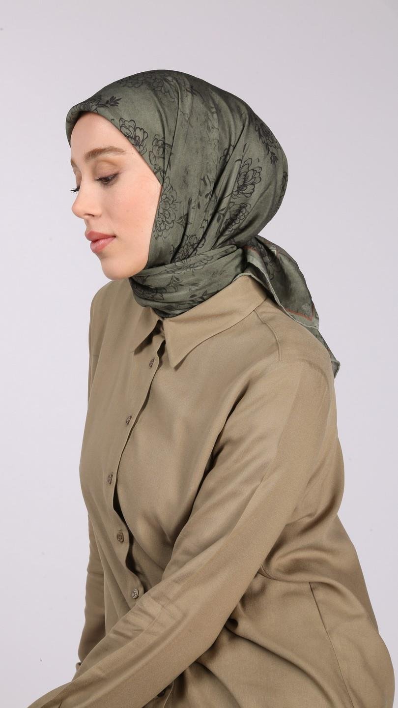 FLEUR DESEN EŞARP ÇAĞLA YEŞİLİ-19