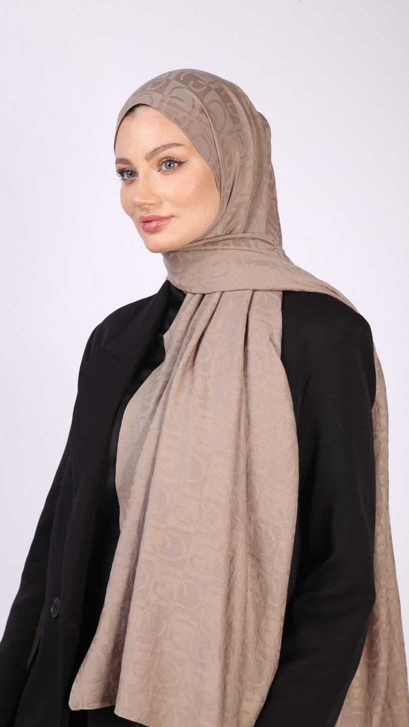 GL DESEN PAMUK ŞAL AÇIK CAMEL