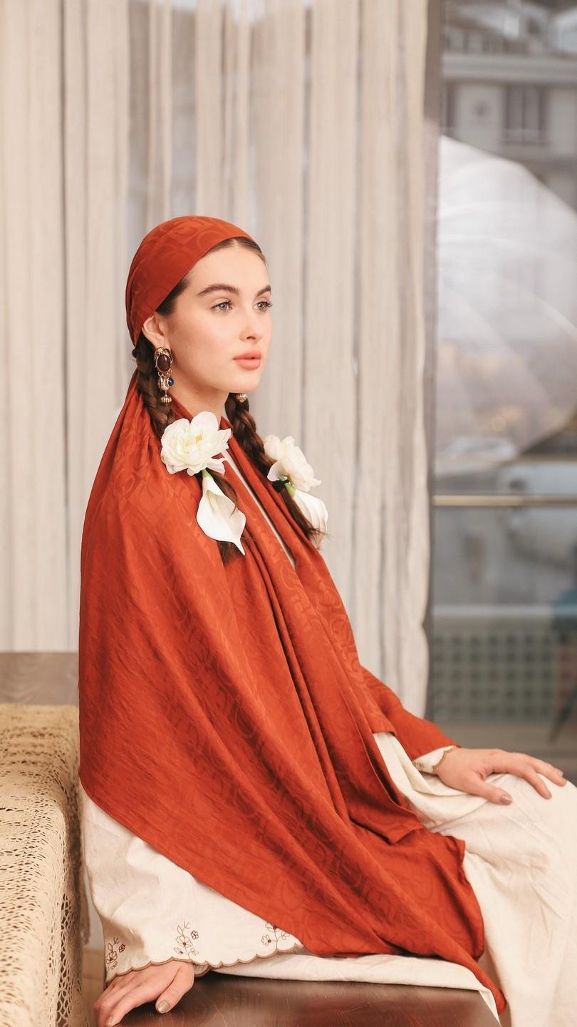 GL DESEN PAMUK ŞAL KİREMİT