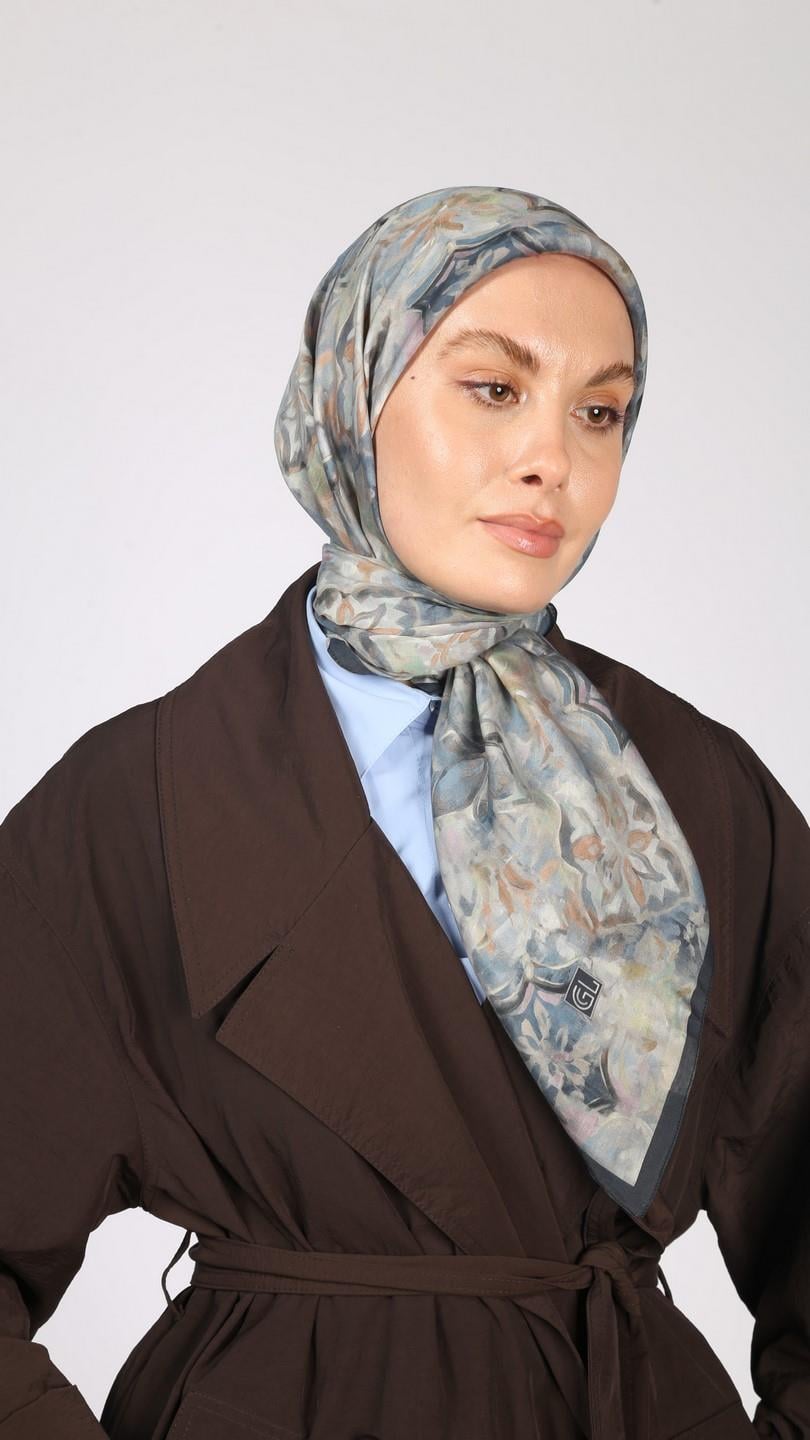 GRACE DESEN EŞARP LACİVERT