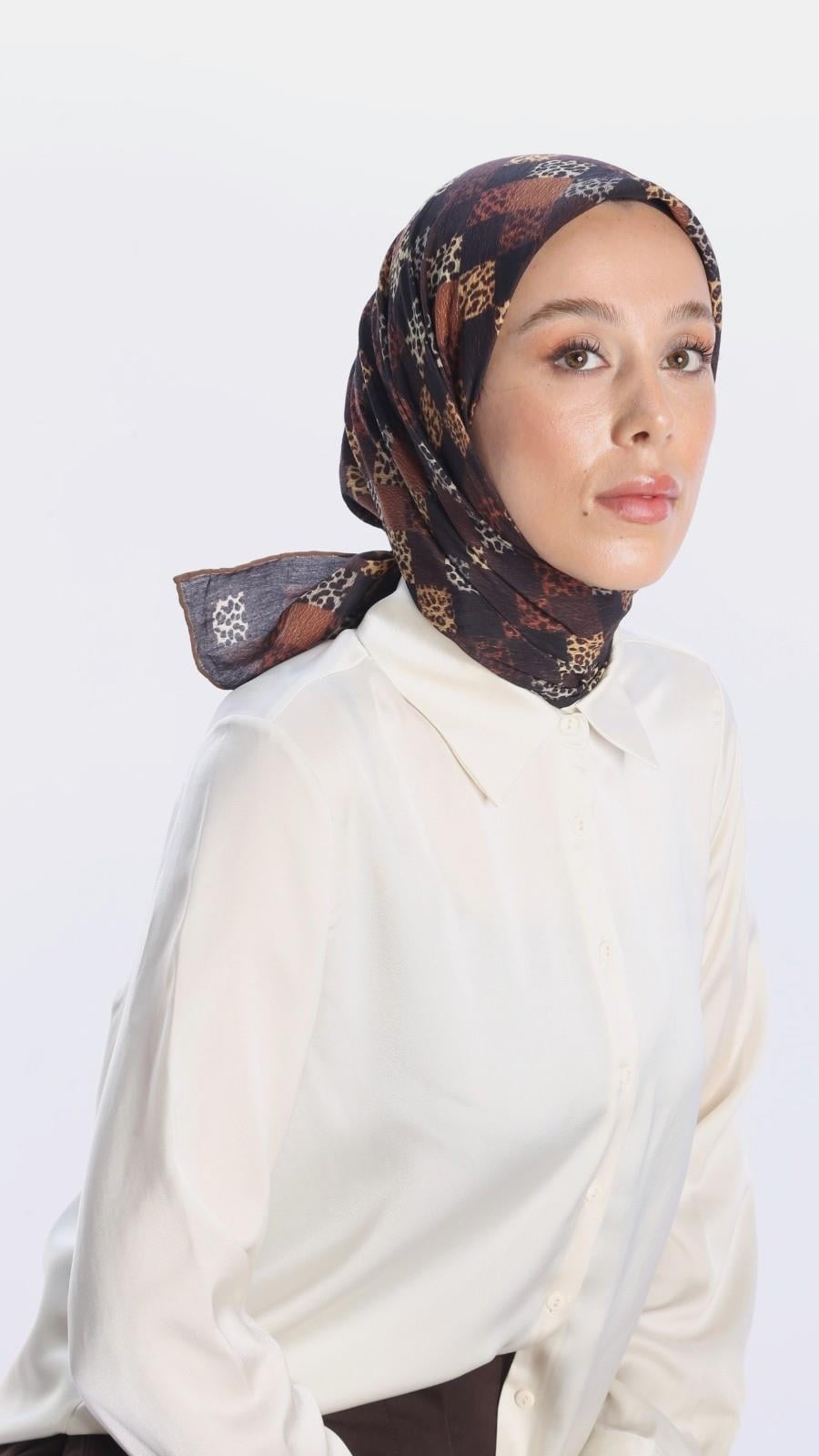 LEOPARD DESEN EŞARP -4