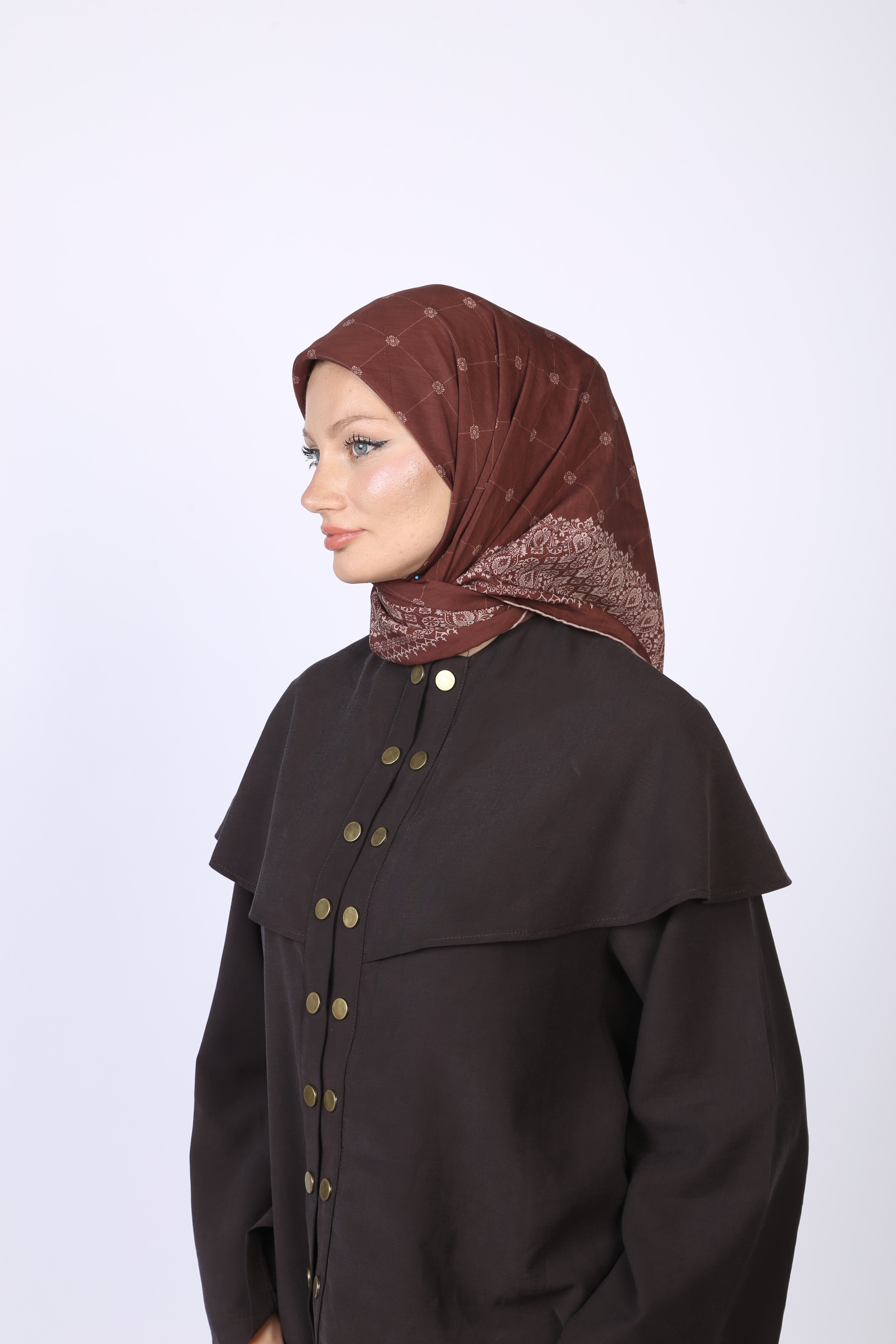 Lina Desen Eşarp Bordo