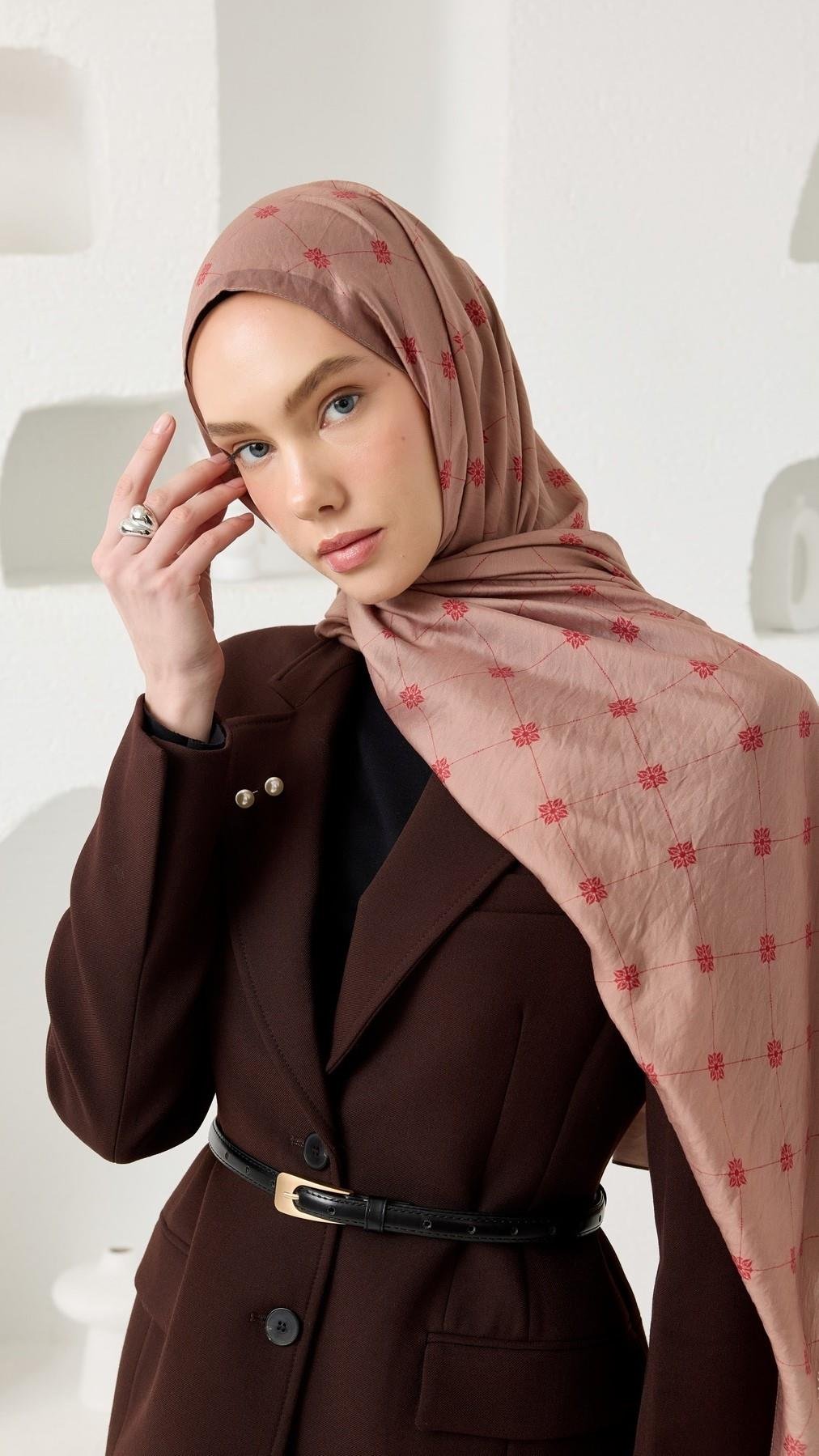 LİNA DESEN ŞAL-PEMBE-9