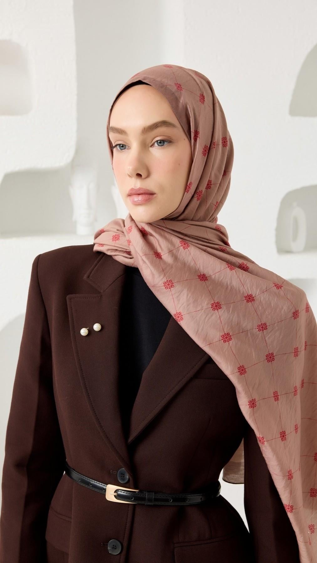 LİNA DESEN ŞAL-PEMBE-9