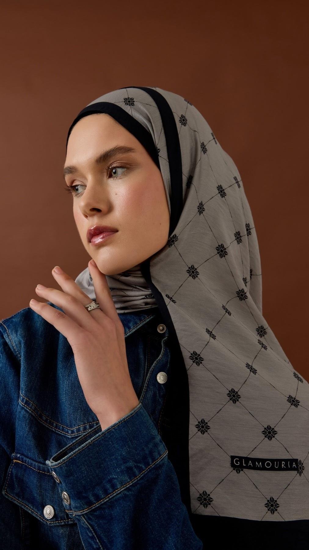 LİNA DESEN ŞAL-SİYAH-GRİ-5