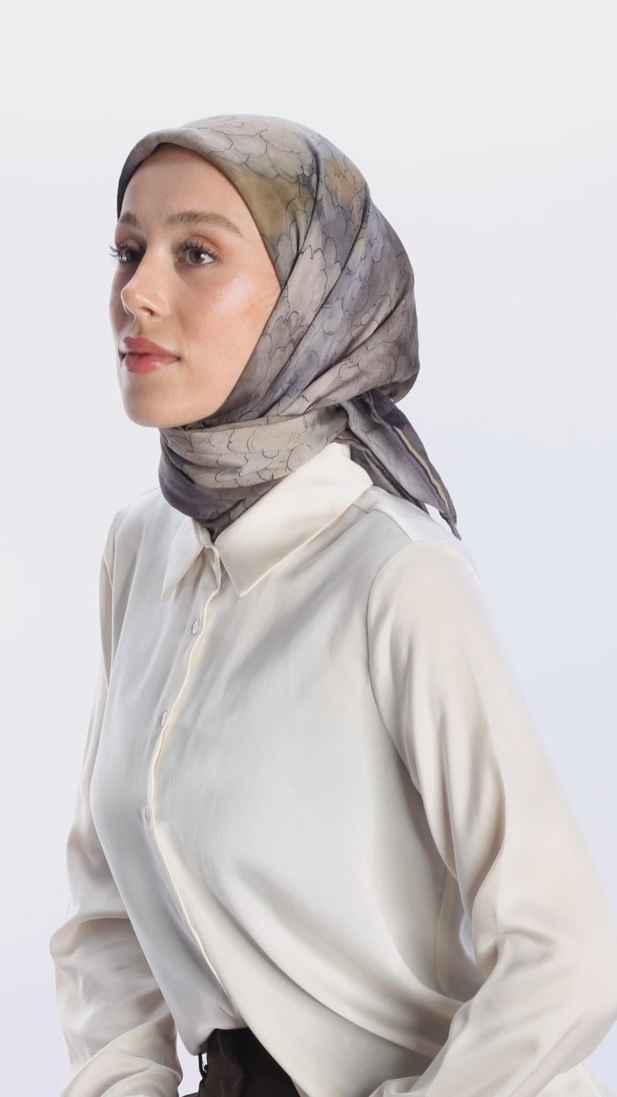 LİVA DESEN EŞARP MORCİVERT-1