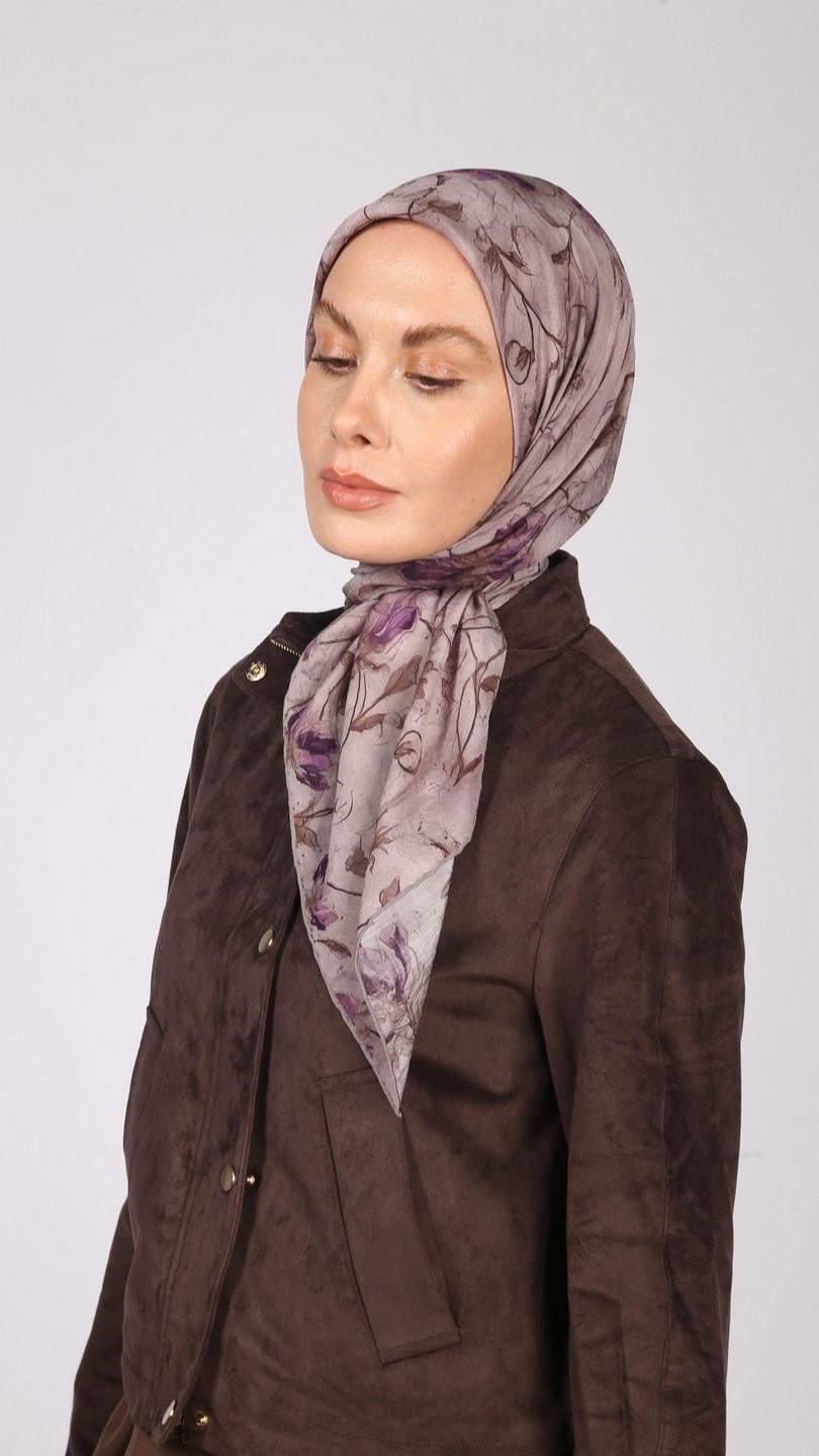 LOTUS DESEN EŞARP LİLA