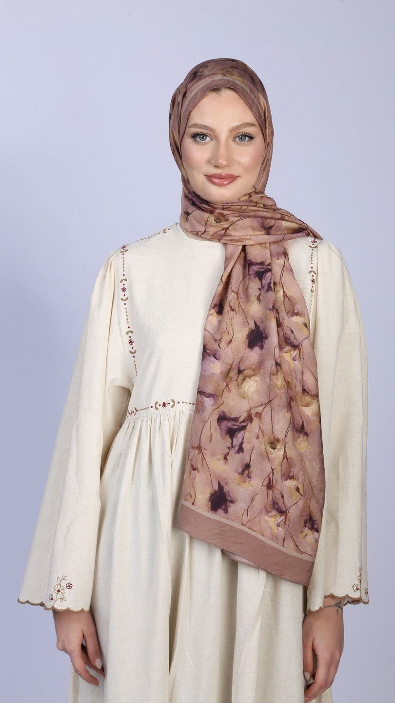 LOTUS DESEN ŞAL LİLA