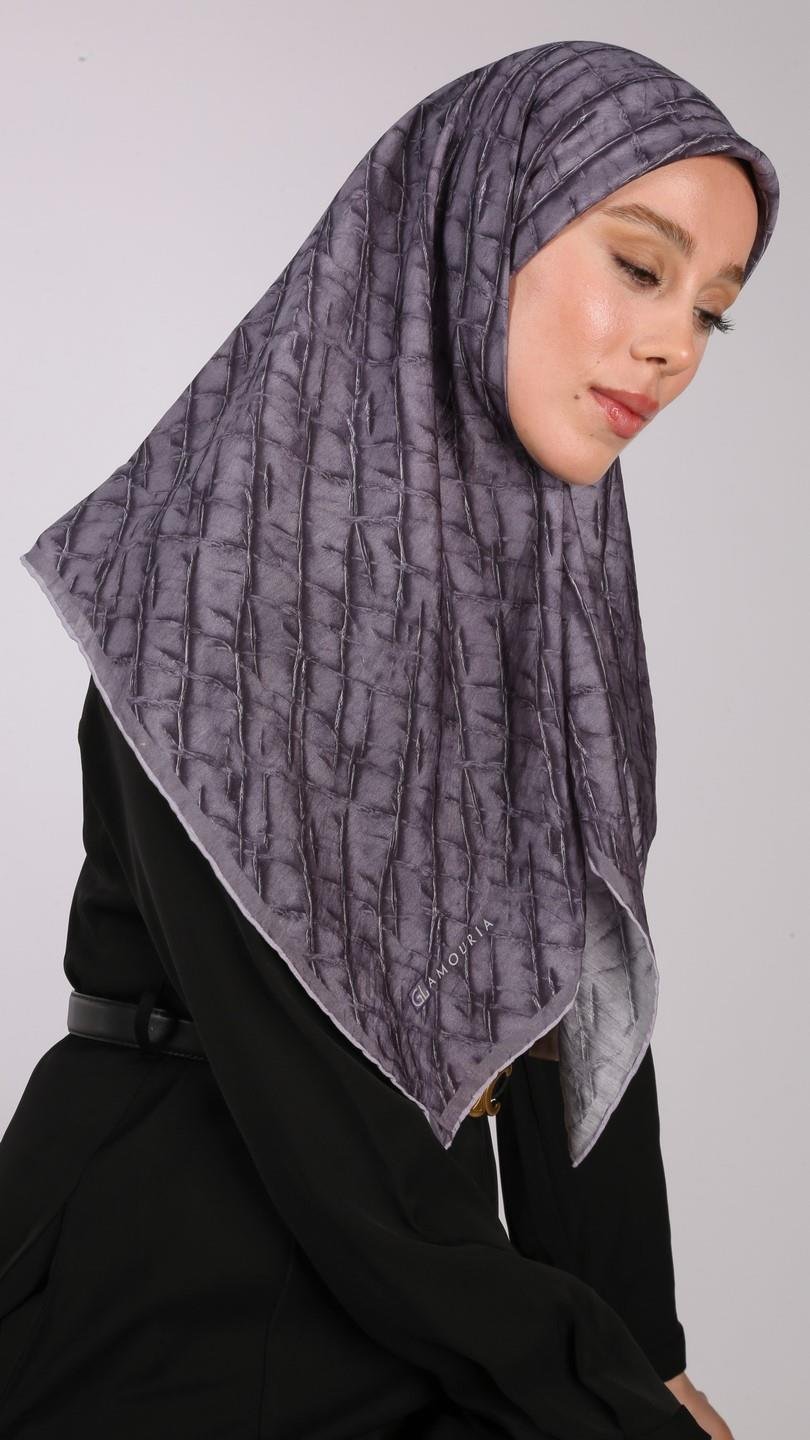 LUMİNA DESEN EŞARP MOR
