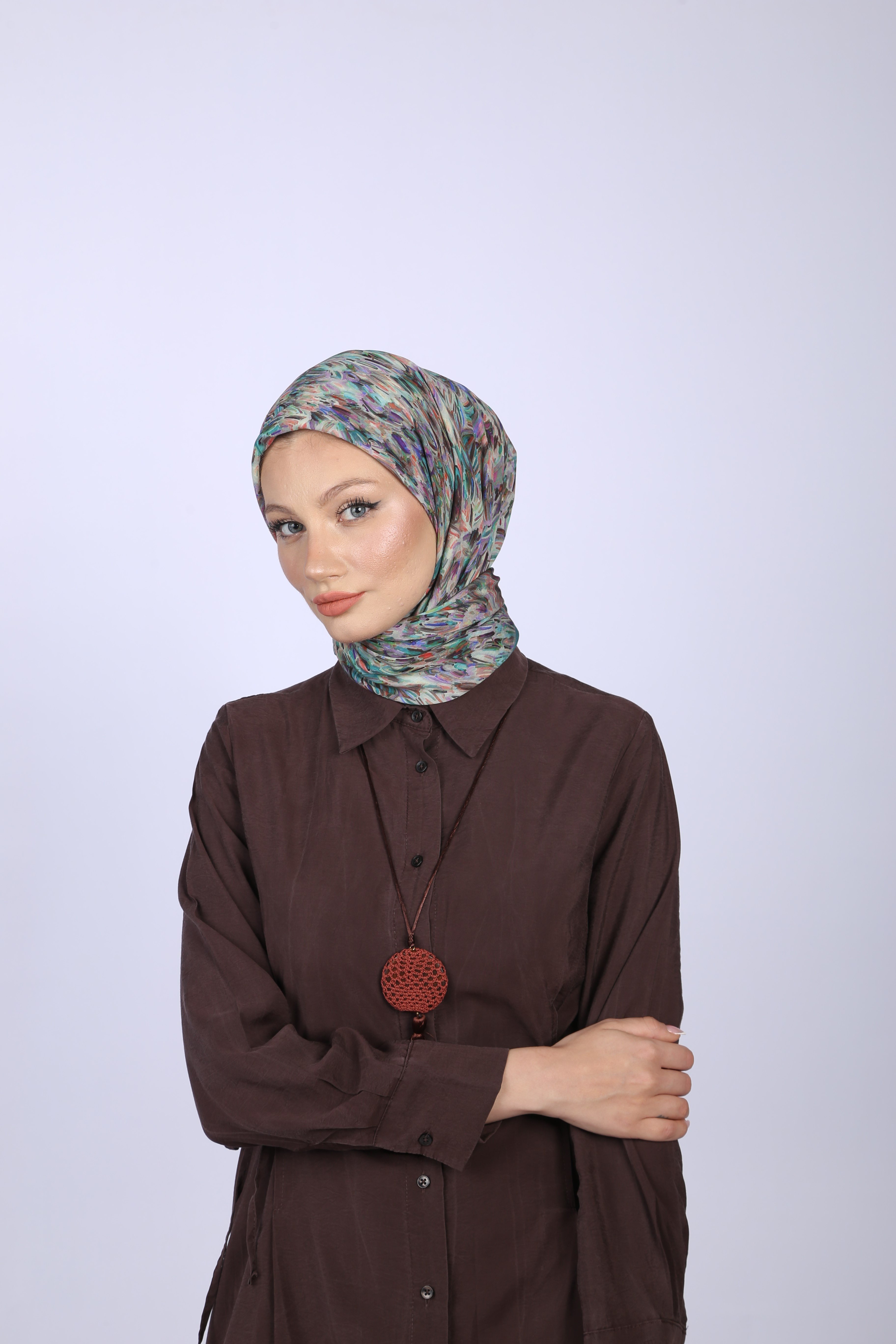 Maya Desen Eşarp Mint Yeşili