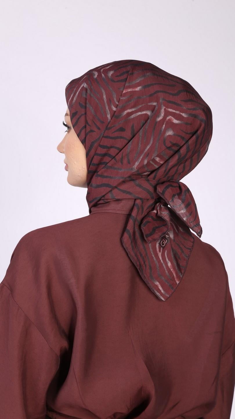 MİREYA DESEN EŞARP BORDO