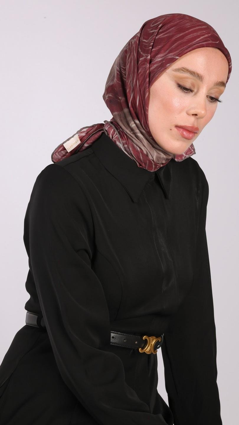 NORA DESEN EŞARP BORDO