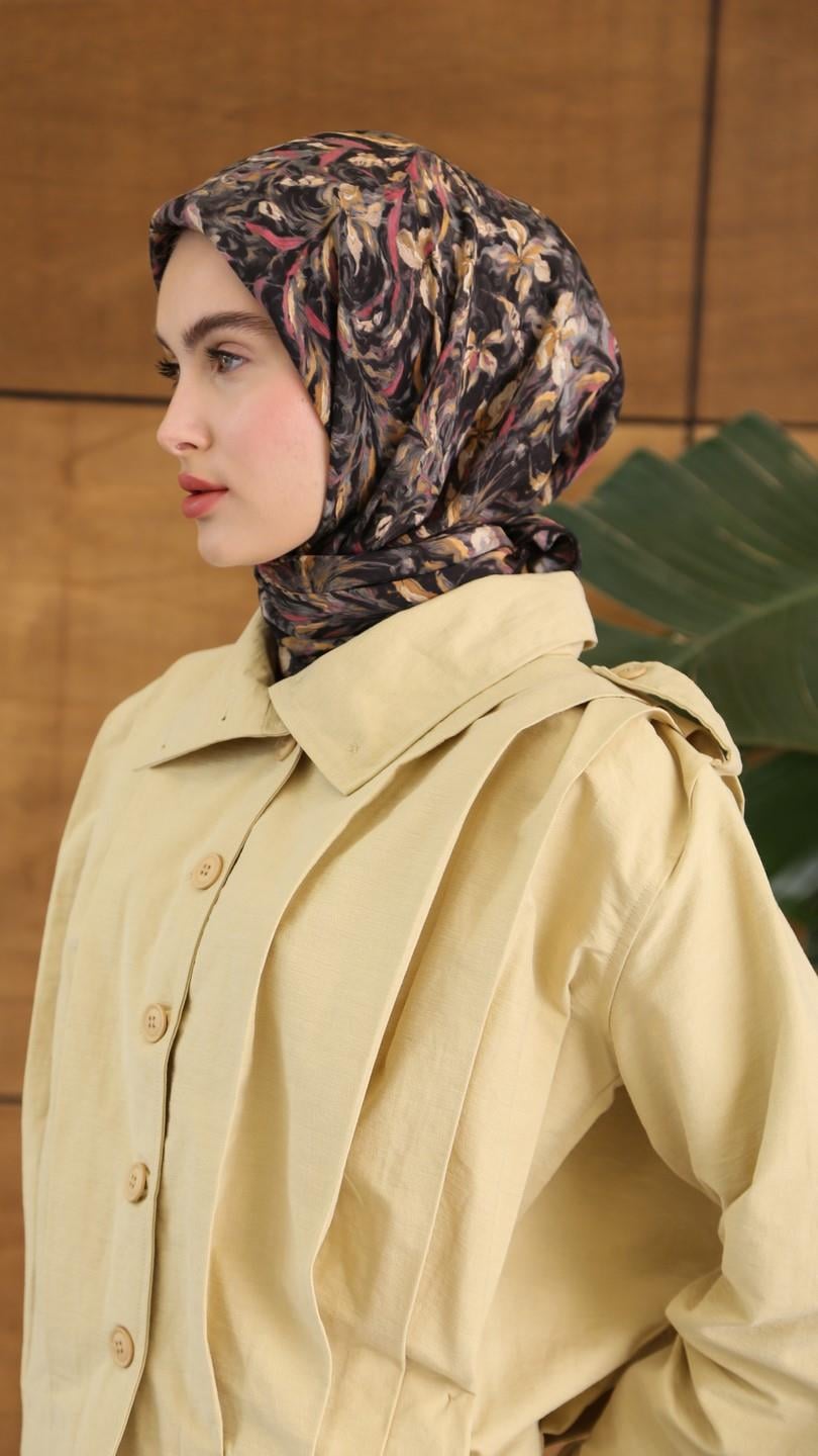 PALM DESEN EŞARP SİYAH