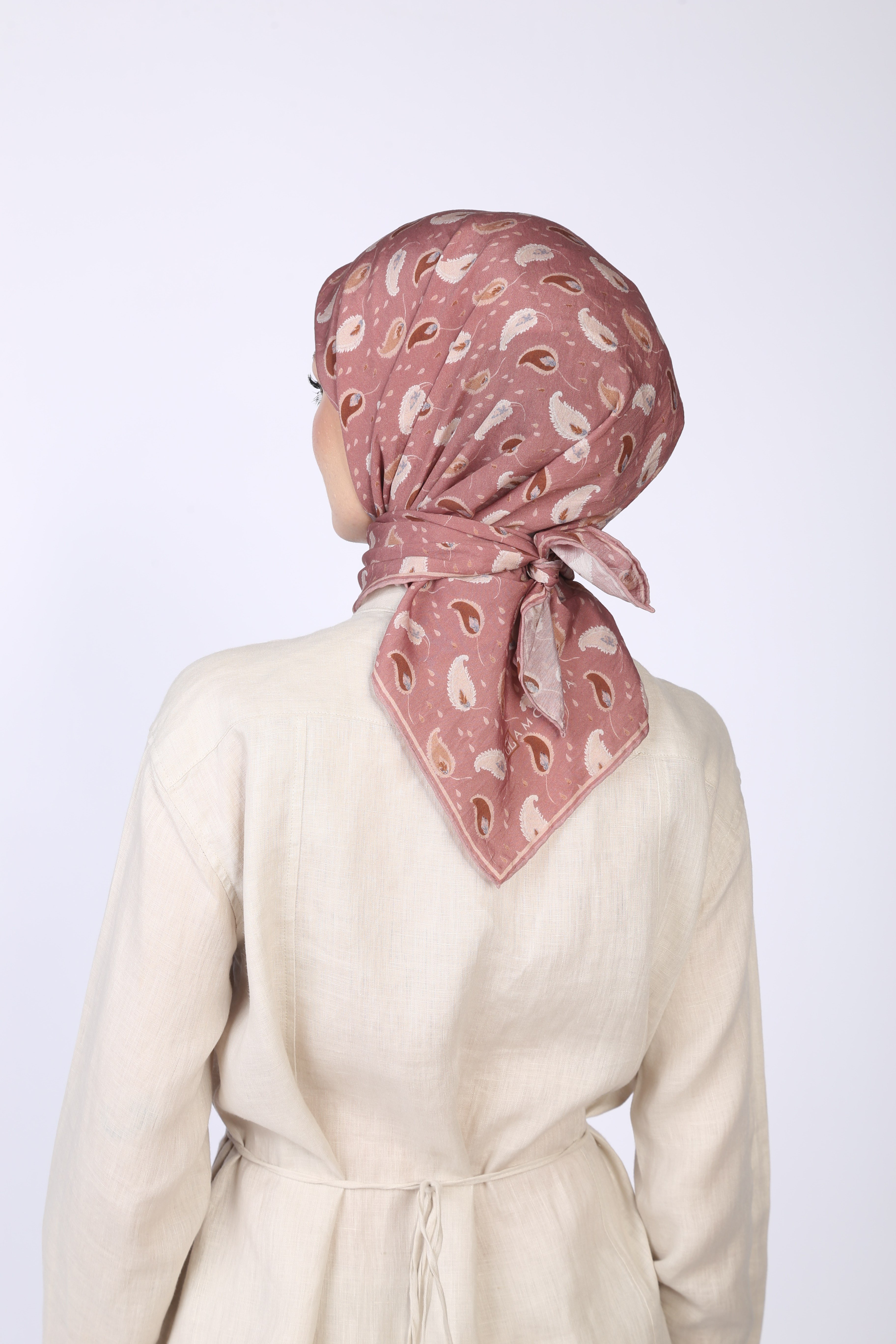 PALU DESEN EŞARP PASTEL PEMBE