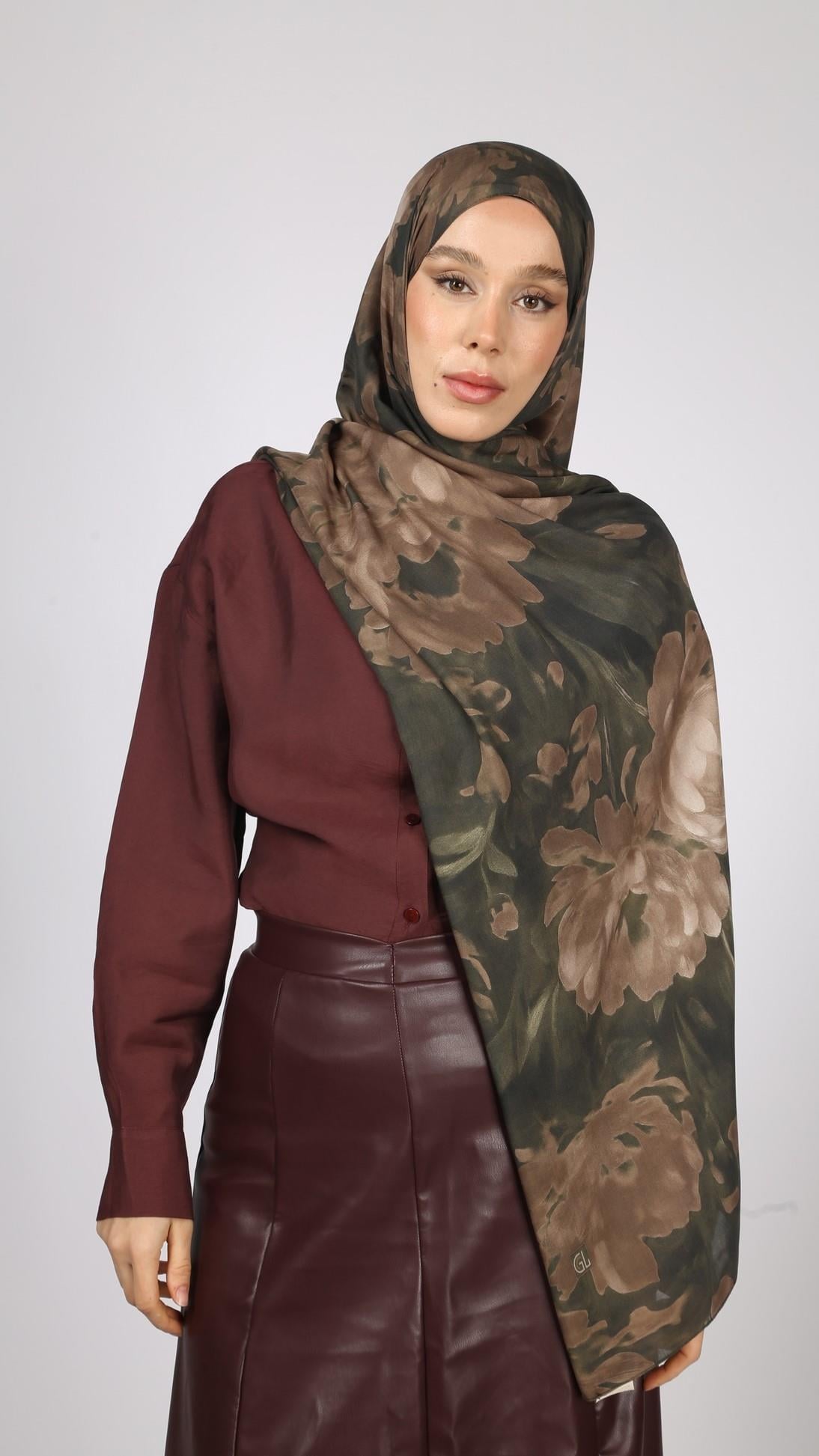 PEONY DESEN ŞAL YEŞİL