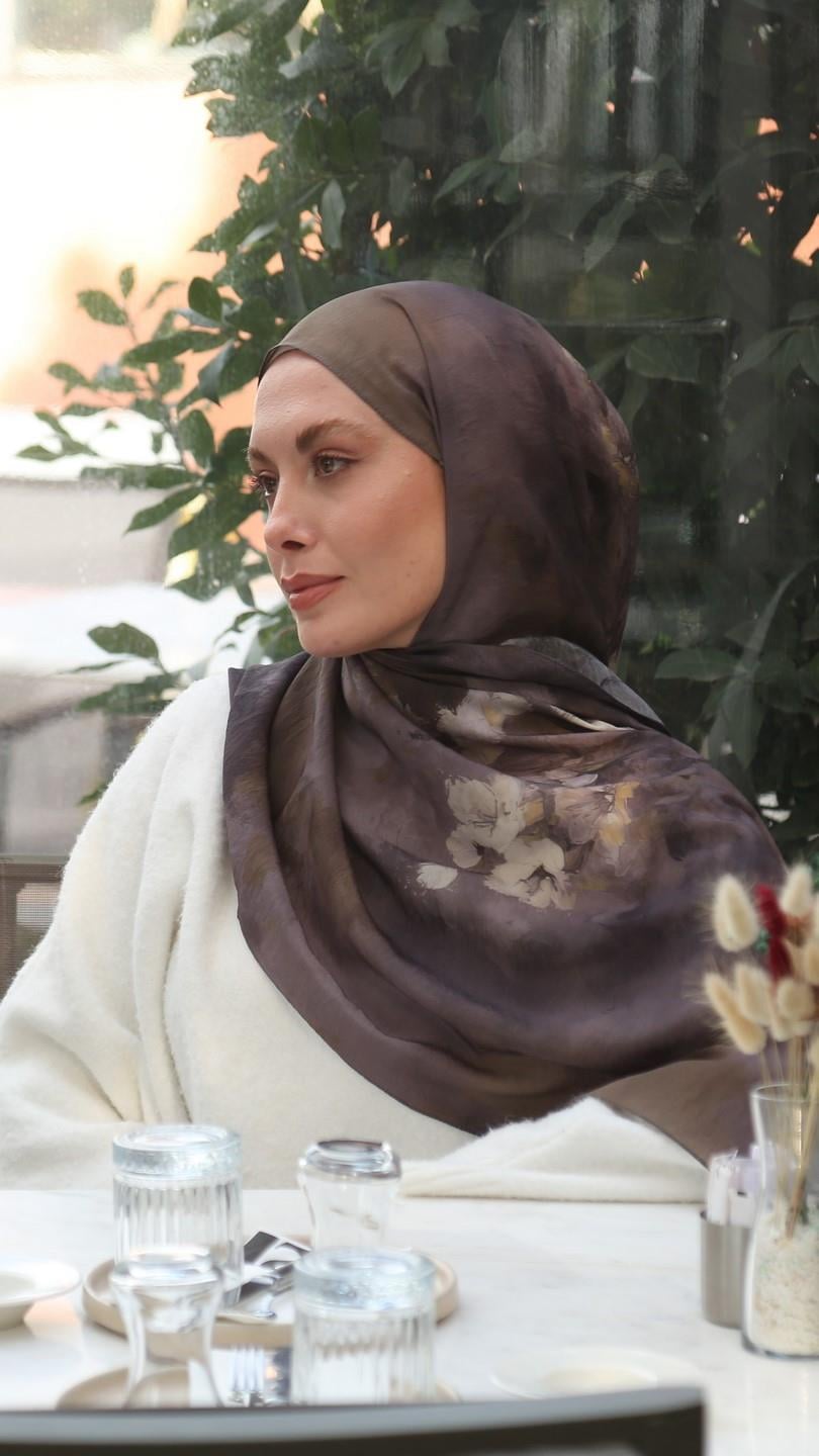 PURE DESEN ŞAL KAHVE