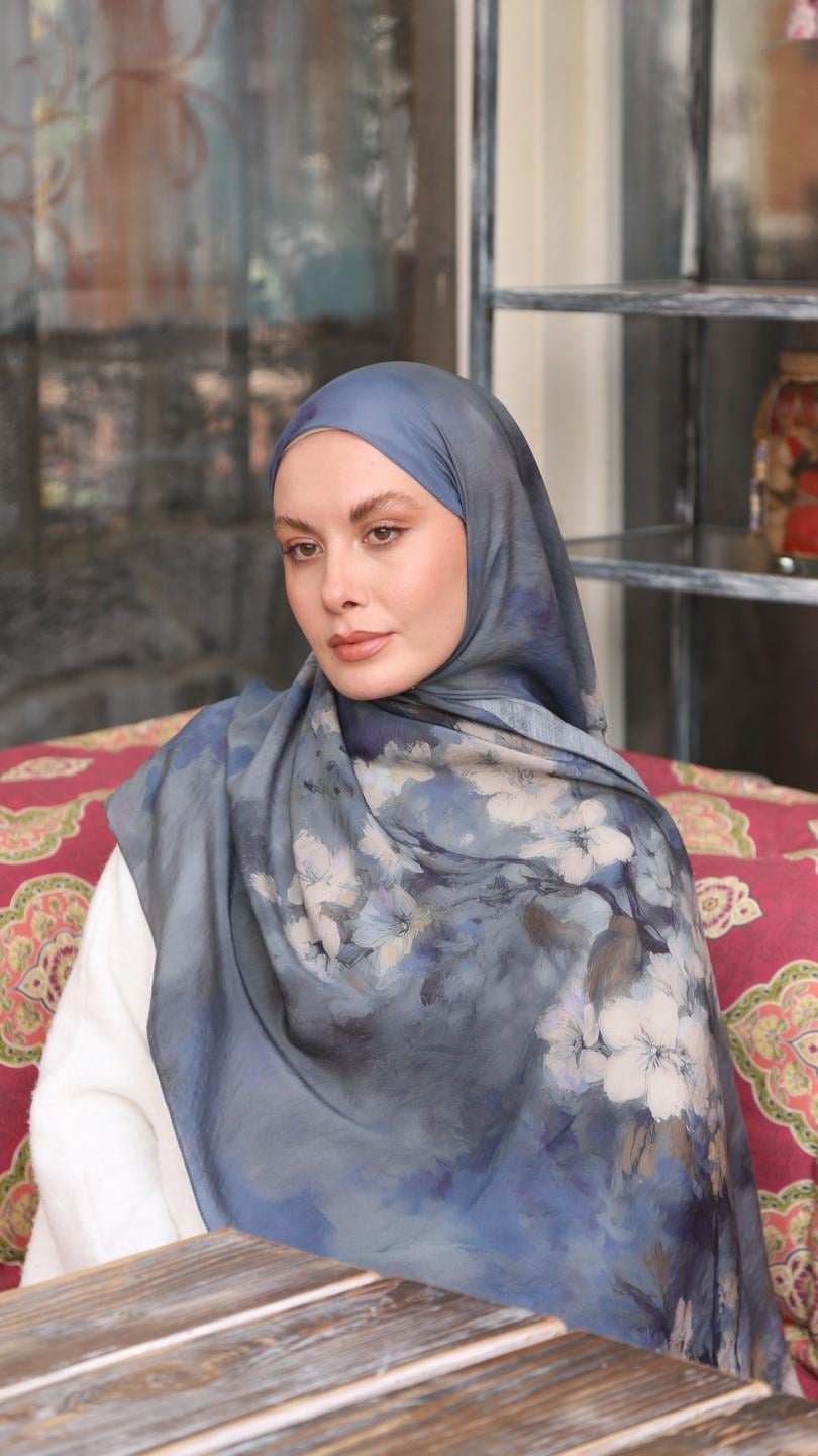 PURE DESEN ŞAL MAVİ
