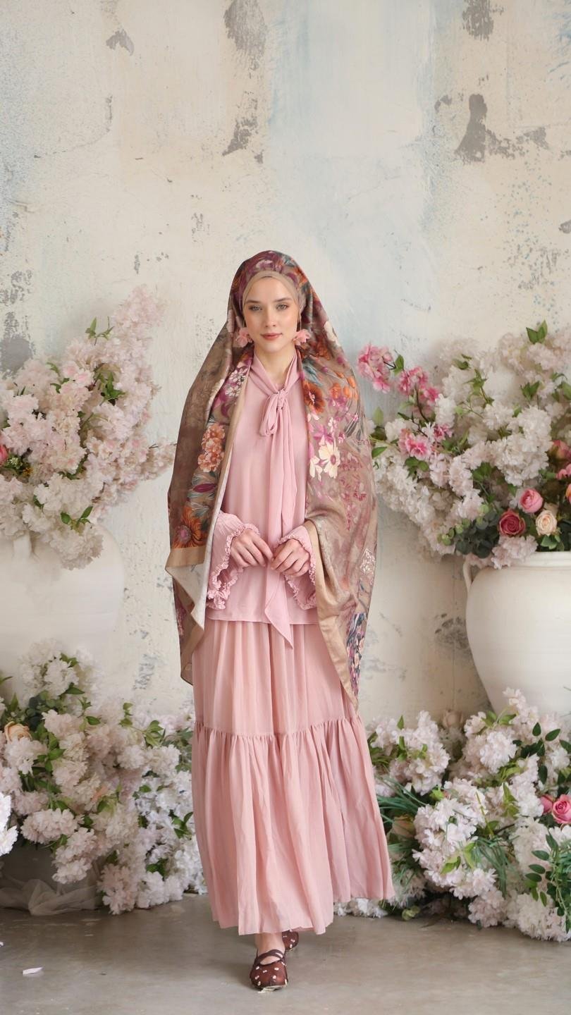 ROSA DESEN ŞAL HARDAL SARI-2