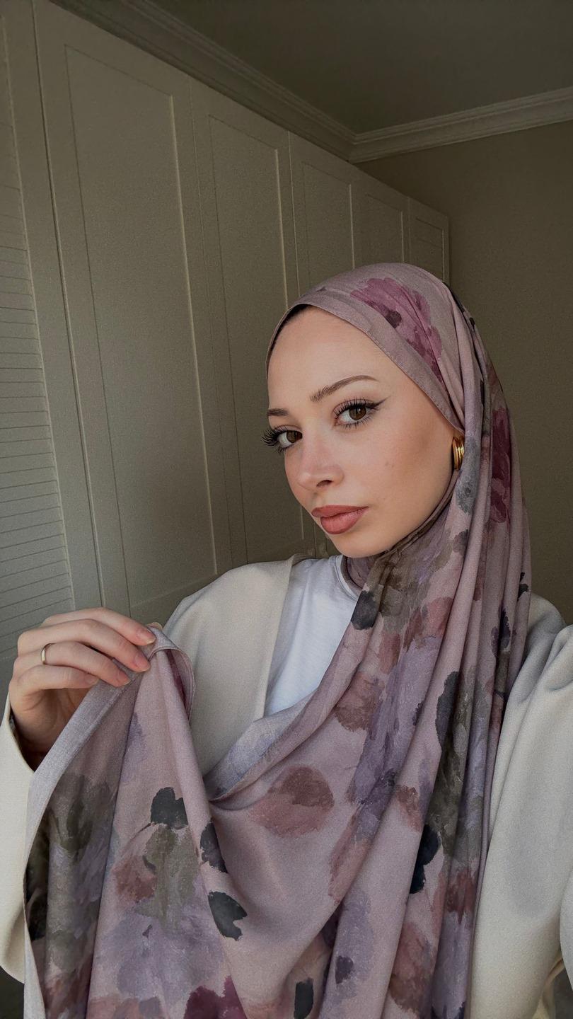 ROSALİNE DESEN ŞAL GÜL KURUSU-7