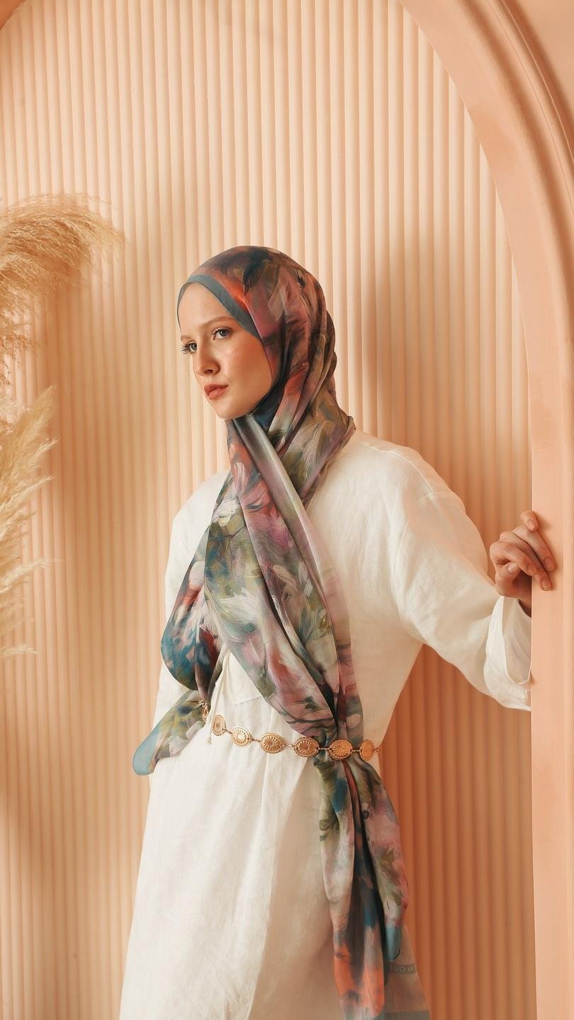 ROSELLE DESEN ŞAL MAVİ-2