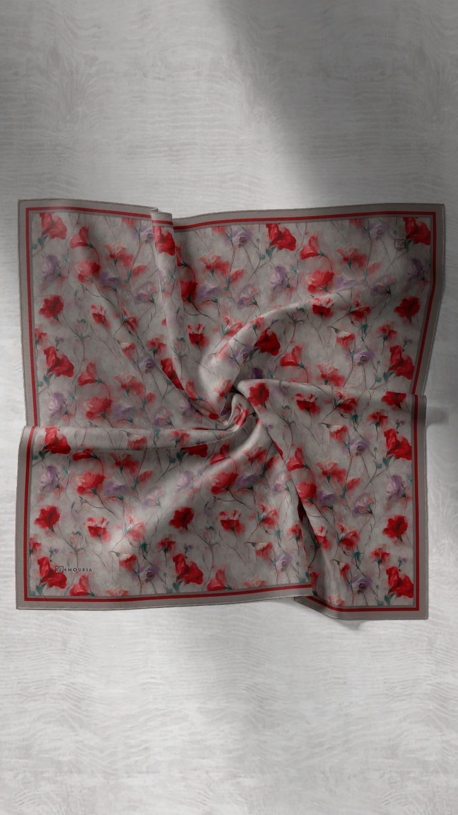 ROSEVELLE DESEN EŞARP KIRMIZI-11