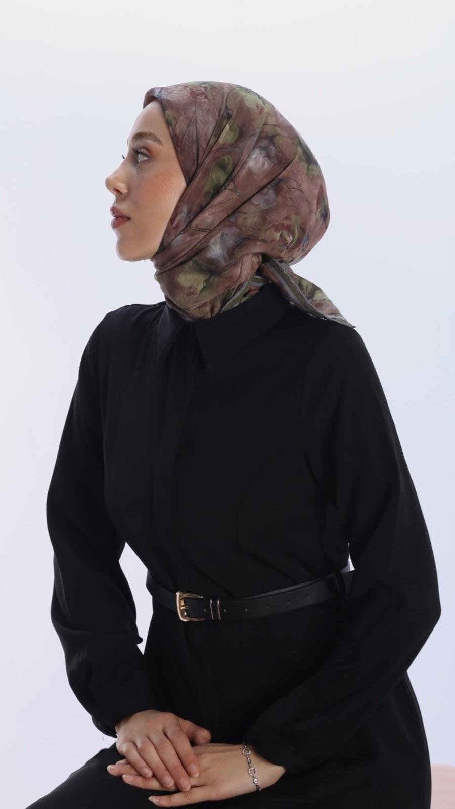 ROSEVELLE DESEN EŞARP SÜTLÜ KAHVE-2
