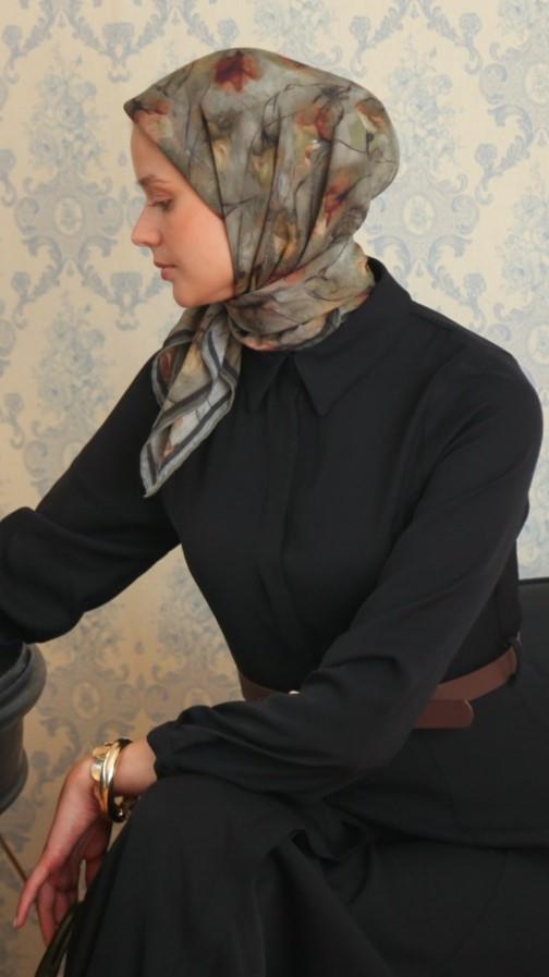 ROSEVELLE DESEN EŞARP YEŞİL-10